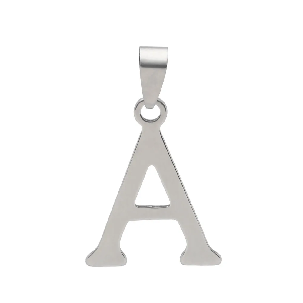 

316L Letter Pendant Necklaces Alfabet Initial Necklace Stainless Steel Choker A B C D E F G H I J K L M N Jewelry Women Jewelry