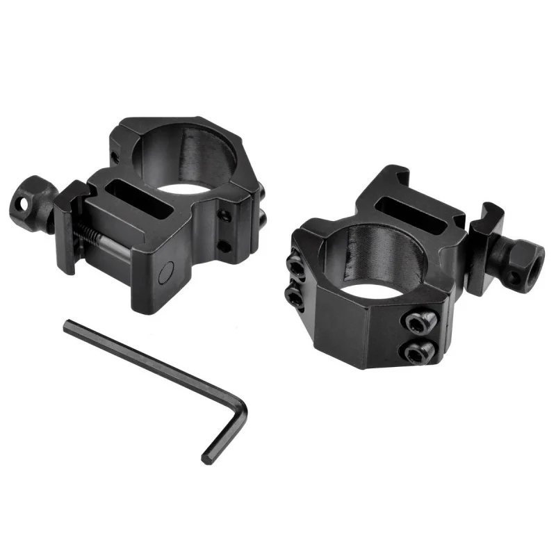 

New Scope Ring High Profile Fit for 11mm Picatinny Weaver Rail Mount Flashlight Mounts Hunting Accessories Outdoor 2pcs/lot
