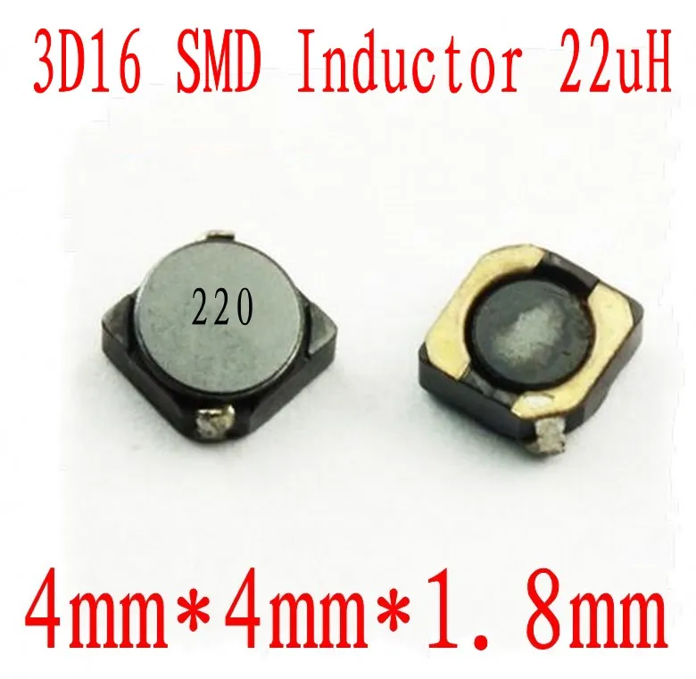 Новые SMD Индукторы 3D16 22UH чип индуктор 4*4*1 8 мм CDRH 22 uh Защитная индуктивность