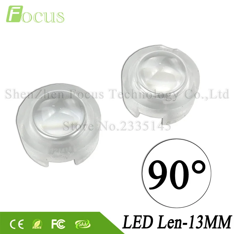 

90 Degree LED Lens Mini PMMA Lenses 1W 3W 5W High Power COB LED For 1 3 5 W Watt Bulb Tube Spotlight Grow Lights Floodlight
