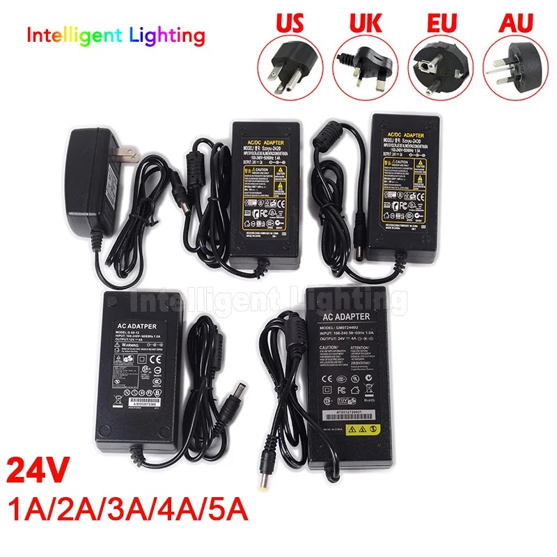 

Wholesale 24V 1A 2A 3A 4A 5A LED adapter for led strip