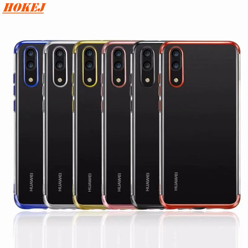 HOKEJ Прозрачный чехол для телефона из ТПУ Huawei P20 Pro деловой Модный мягкий с