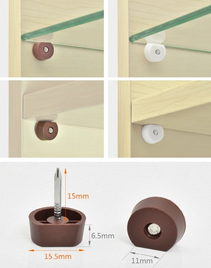 

200Pcs/Lot Plastic shelf knock in pin holder support cabinet wine cupboard shelf bracket