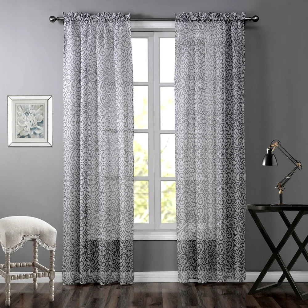 Grey Curtains Printed Striped Curtains For Windows Grey Striped Cheap