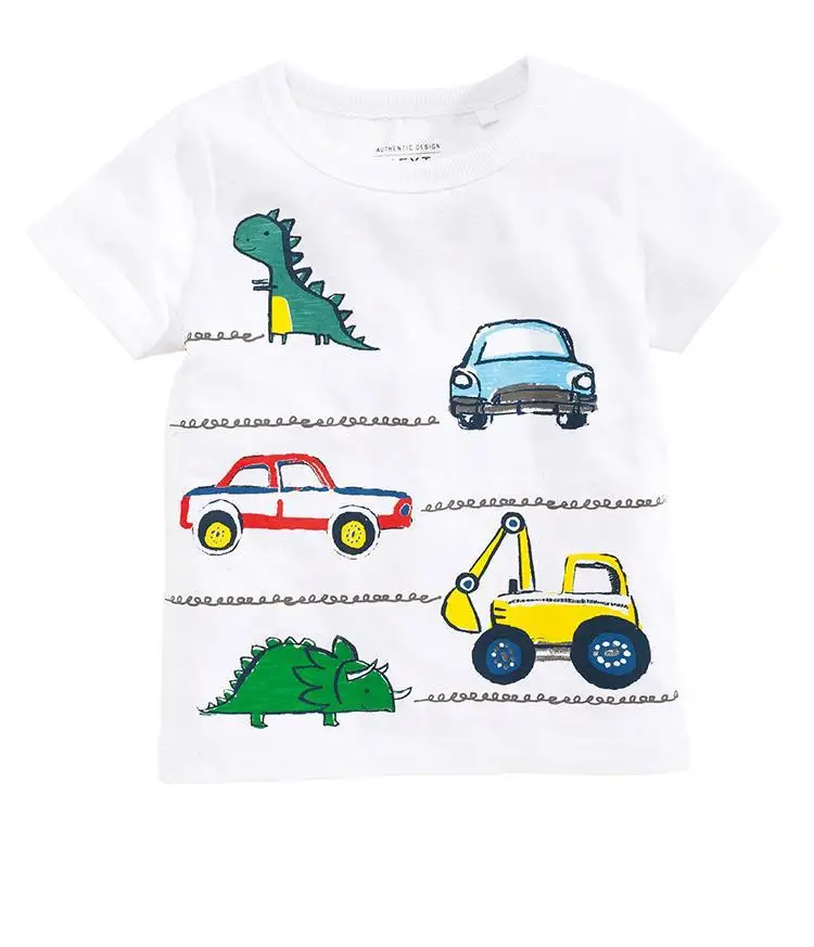 

Kids baby boys girls clothing 2019 Summer Boy's T shirts 100% Cotton short sleeves Top tees Cartoon printing shirts