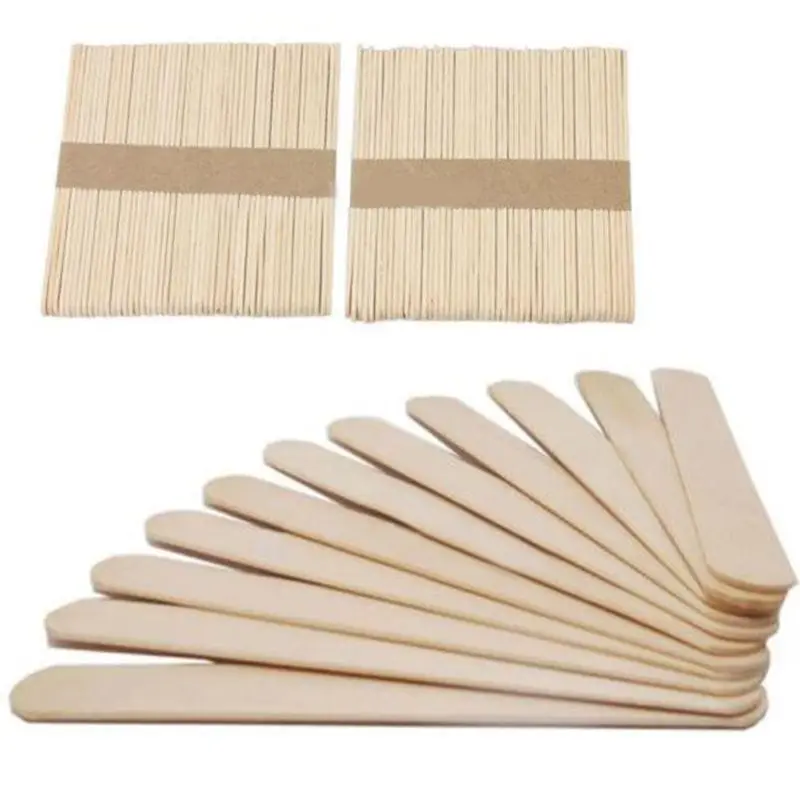 Shellhard 50pcs Disposable Tongue Depressors Wooden Hair Removal Tattoo Waxing Stick Tongue For Beauty Tools 114mm x 10mm x 2mm Shellhard 50pcs Disposable Tongue Depressors Wooden Hair Removal Tattoo Waxing Stick Tongue For Beauty Tools 114mm x 10mm x 2mm
