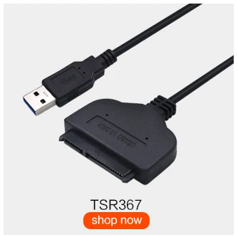 TISHRIC SATA для USB 2,0 до 7 15 22pin кабель адаптер Внешний USB питание для 2,5 ''SATA SSD HDD жесткий диск конвертер