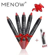 P13016 MENOW 5 шт. kissproof с 1 шт. точилка матовая губная помада макияж стойкий водонепроницаемый batom мягкая губная помада
