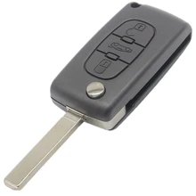 WhatsKey 3 кнопки дистанционного флипа ключа брелка для складного автомобильного ключа оболочки корпуса для peugeot 107 207 307 308 407 607 807 CE0523 CE0536