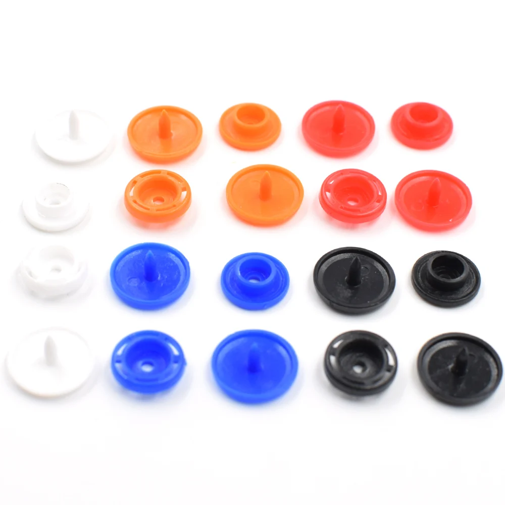 

50 sets Down waistcoat buckle. Children snap button. Resin button per pack plastic T8 Snap button. Resin snaps