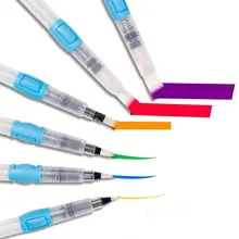 Shuttle Art акварельные ручки-щетки набор из 6 разнообразные наконечники герметичные с кнопкой воды кисти для акварельной живописи