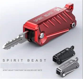 SPIRIT BEAST Motorcycle Key Cover BJ150/300 BN600 Decorator Motorbike Keychain TNT150 Accessories Moto Styling Without Key spirit beast motorcycle accessories stainless steel cover decorations shock absorber cover car styling motor protective cover