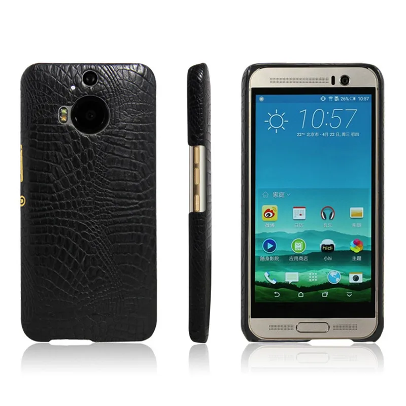 

For HTC One M9 Plus Case HTC One M9 Plus Hard crocodile PU Leather Back Cover Phone Case For HTC M9 Plus M 9 + M9Plus Case Cover