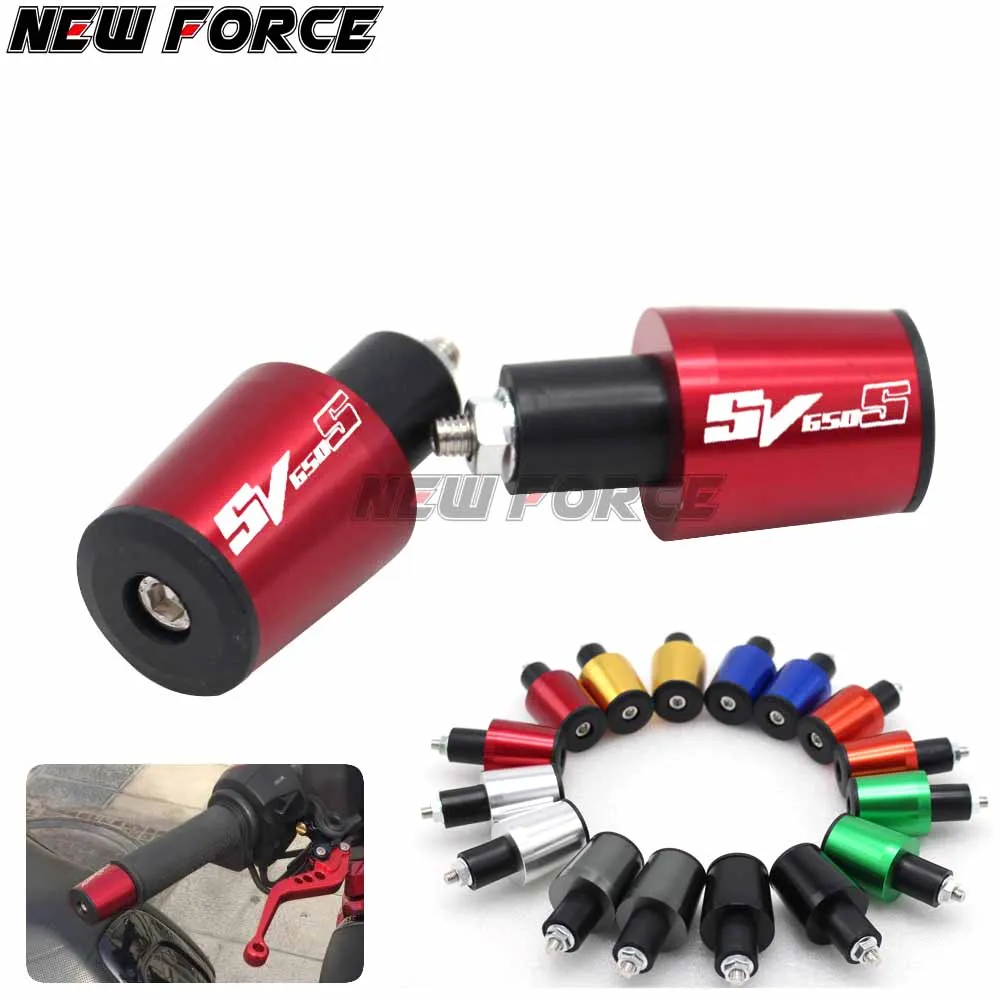 

CNC 22MM Handlebar Grips Handle Bar Cap End Plugs For Suzuki SV650S SV 650S 1999-2009