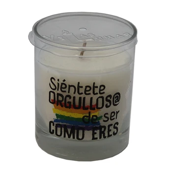 

Scented Candle with odor a coconut and message