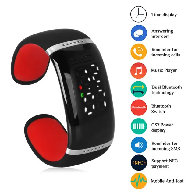 Buy 2016 Smart Wristband L12S OLED Bluetooth Bracelet