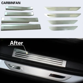 

Free Shipping Stainless Steel Door Sill Scuff Plate Guards Sticker For Buick Opel Vauxhall Mokka Encore 2013 2014