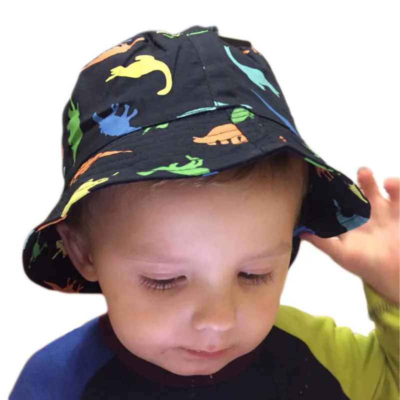 Children Boys Sun Hats Spring Summer Caps Cotton Bucket Hat Baby Kids