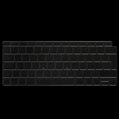 EU/UK Keyboard Cover TPU Keyboard Protector Skin for New MacBook Air 13" 13.3-Inch Touch ID A1932, Release Dust Cover