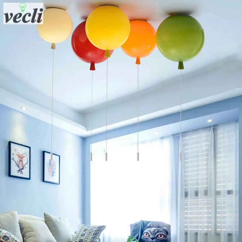  Colorful balloon ceiling lightkid child bedroom lamp baby room lightstudy living room kindergarten  - 32803512221