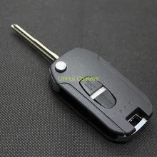 PINHA Chave Remoto de 2 Botões de Caso Chave para MITSUBISHI PAJERO Lâmina sem cortes SULCO ESQUERDO 2 Shell Remoto Chave Em Branco 1 PC
