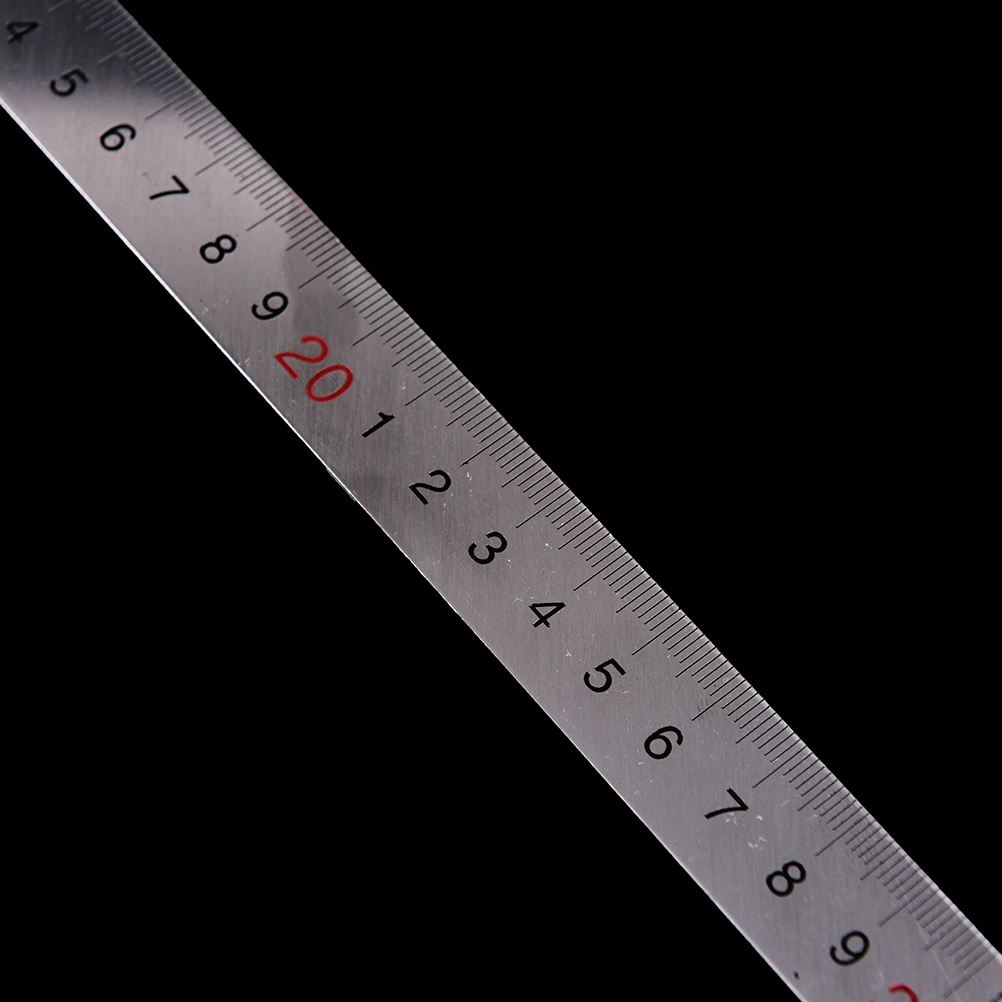 1 шт. с поворотом на 90 градусов метрический Торцовочная квадратная линейка Нержавеющая сталь линейка, измерительный инструмент учебные принадлежности Толщина 1,2 мм