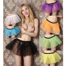 Сексуальная Асимметричная мини-юбка-пачка для женщин Лолита Нижняя юбка подходящая Корсетная юбка Одежда для танцев черная белая Красная Нижняя юбка для девочек