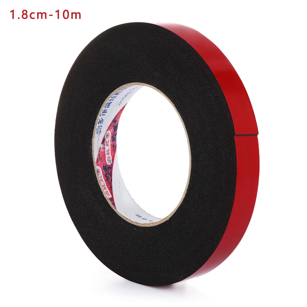 10m 1PC Strong Waterproof Adhesive Double Sided Attachment Acrylic Foam Tape For Car Trim Home Multi-Purpose Craft Supplies - Цвет: 1.8cm