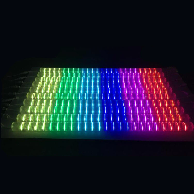 200 uds lote barra de led neon 1m dc24v dmx512 rgb tubo digital led tubo led rgb color impermeable 2 uds controlador