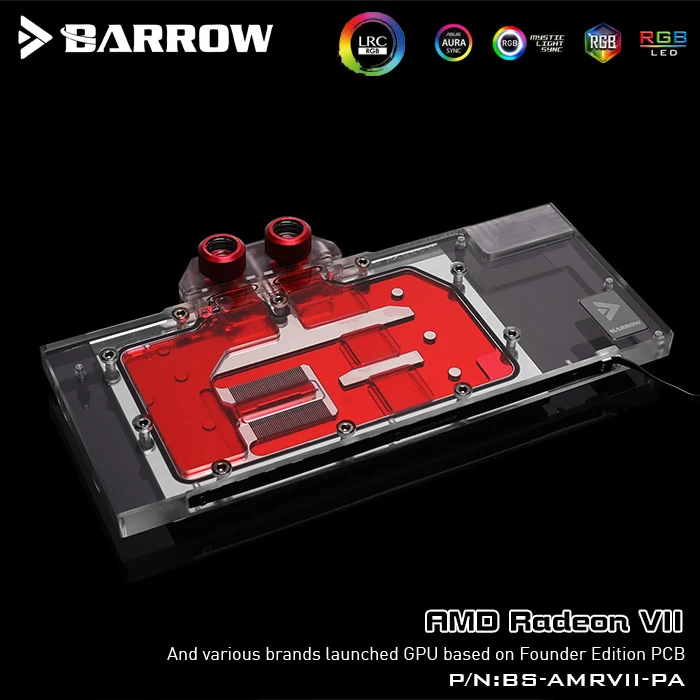 Barrow BS AMRVII PA LRC 2 0 полное покрытие графическая карта водяного охлаждения блоки для