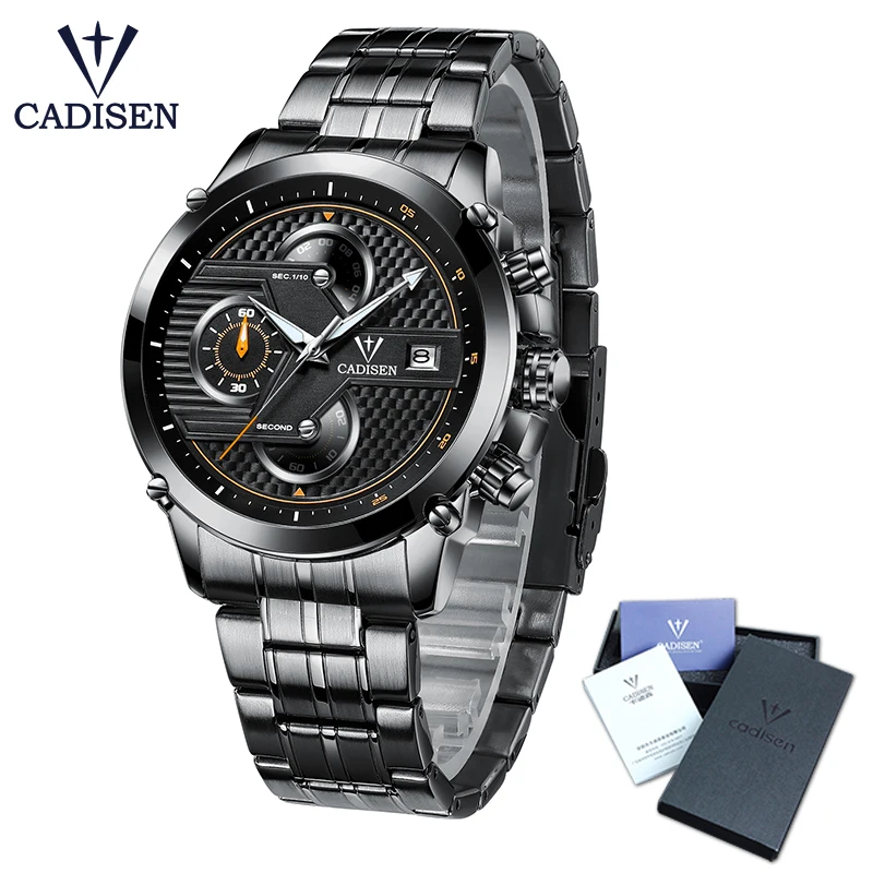 

Cadisen Hot Mens Watches Military Army Top Brand Luxury Sport Casual Waterproof Mens Watch Quartz Stainless Steel Man Wristwatch