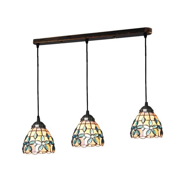 5 Inch Tiffany Style Pendant Light 3 Lights Tiffanylampe Vintage 5 Inch Tiffany Style Pendant Light 3 Lights Tiffanylampe Vintage Lilac Shell Hanging Lamp Bedroom Porch