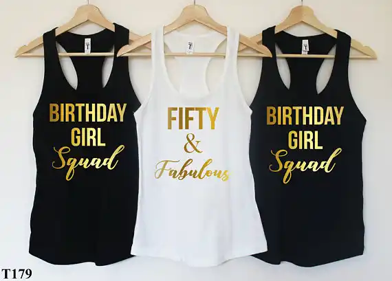 50th birthday party t shirts