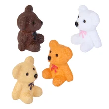 Набор из 10 смолы Универсальный миниатюрный Сказочный Сад Микро пейзаж мини кукольный домик бонсай медведь садовые статуэтки Садоводство украшение