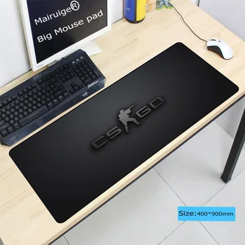 

Mairuige 900*400*3mm Design Black CS GO Gaming Mice Pad Anti-Slip Laptop PC Computer Mousemat Rubber Lock Edge Optical Mousepad