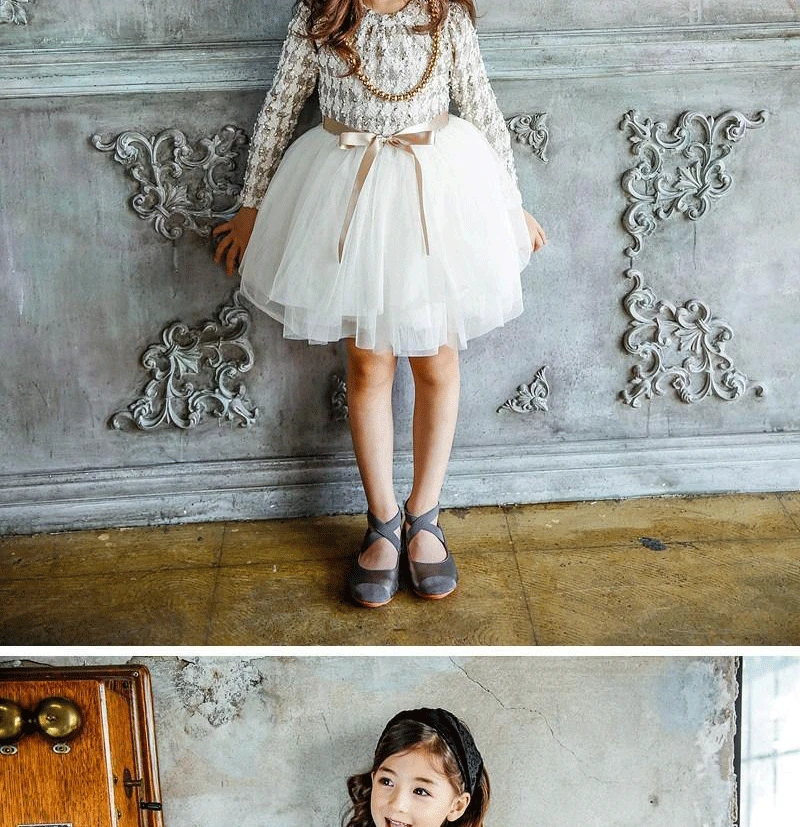 Платье для девочек в Корейском стиле; сезон осень-зима; платье-пачка в клетку для девочек; теплое платье с длинными рукавами и ожерельем; одежда для малышей; D0365