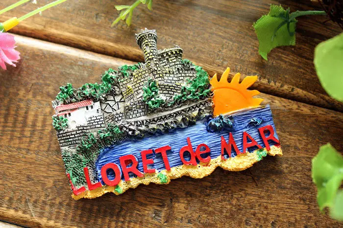 

Spain Lloret de Mar Tourist Travel Souvenir 3D Resin Fridge Magnet Craft GIFT