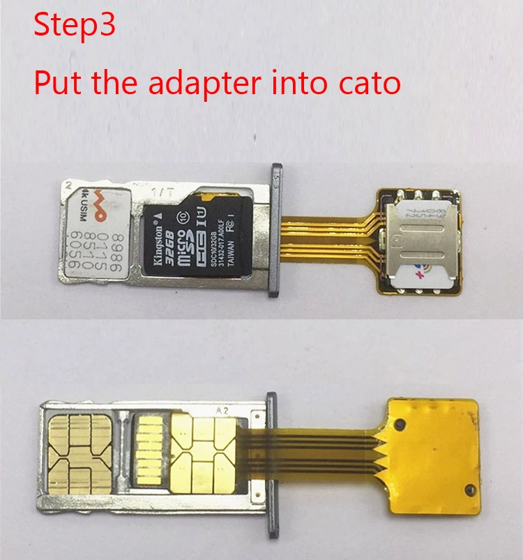 「Hybrid Double Dual SIM Card Adapter」の画像検索結果