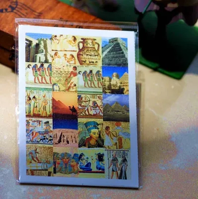 

vintage old egypt stamp sticker set,paper world journey scrapbook sticker