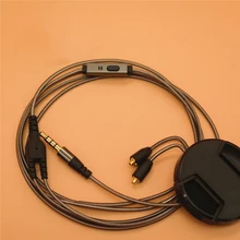 DIY Replacement MMCX Cable for SE215 SE535 SE846 SE425 UE900 Earphone Upgraded Headset Cord with MIC cable