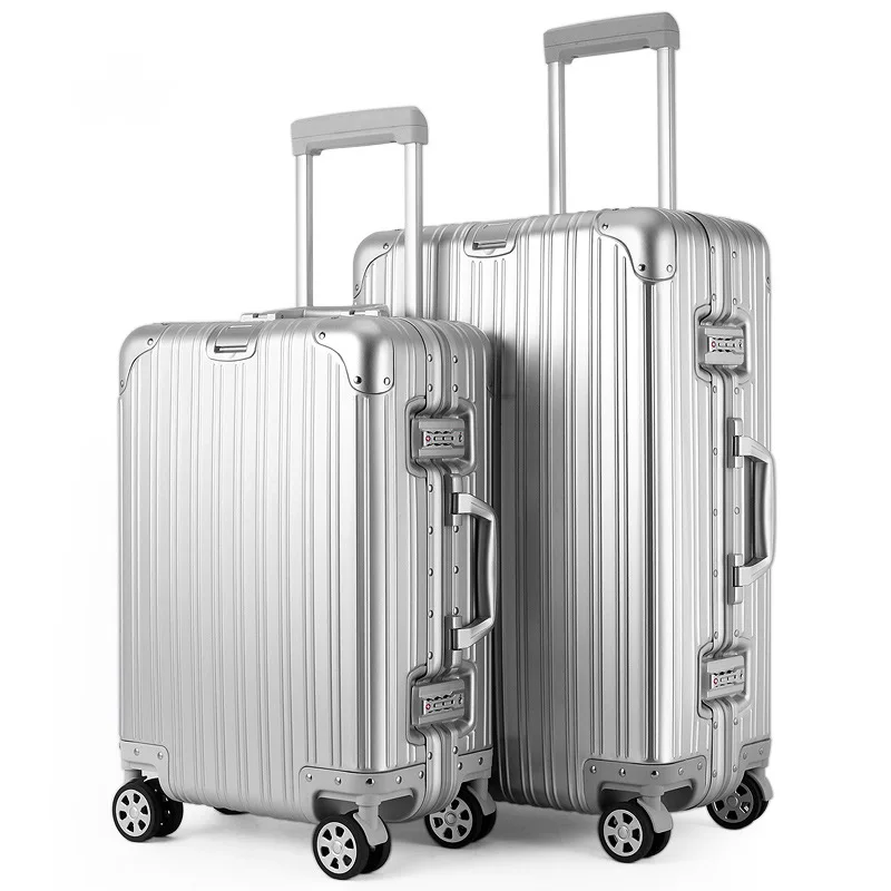 

CARRYLOVE High capacity Retro Aluminum Frame Rolling Luggage Spinner Suitcase Wheels 20 inch Hardside Carry on Trolley