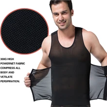 Черный белый плюс размер мужской s для похудения тела формирующая одежда жилет майки футболки Мужское нижнее белье для нижнего белья Корректирующее белье для тела корсет