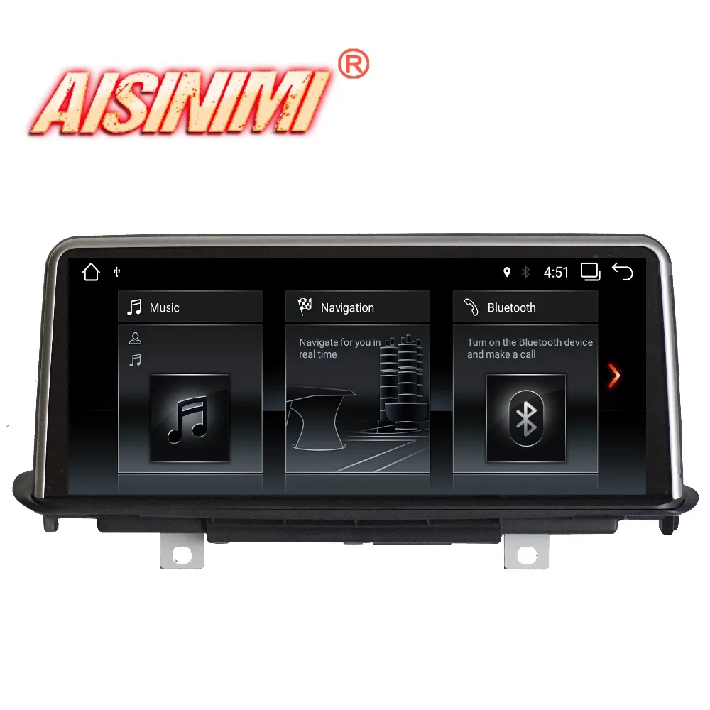 Sale AISINIMI Android 9.0 PX6 Car Dvd Navi Player FOR BMW X5 F15 (2014-2017) NBT System car audio gps stereo auto monitor all in one 1