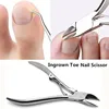 Ciseaux à cuticules à tête incurvée, outil de soins des pieds, ciseaux à ongles et à orteils incarnés, coupe podiaire, chiropoterie, 1 pièces ► Photo 2/5