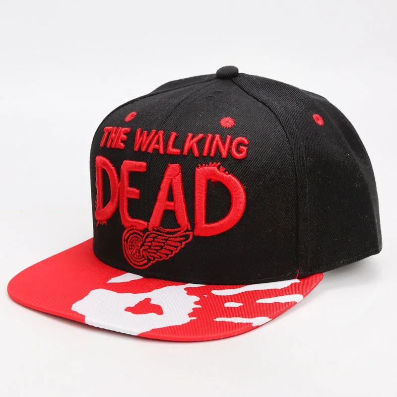 The Walking Dead Hat Adjustable Baseball Caps Canvas Embroidery Hip Hop