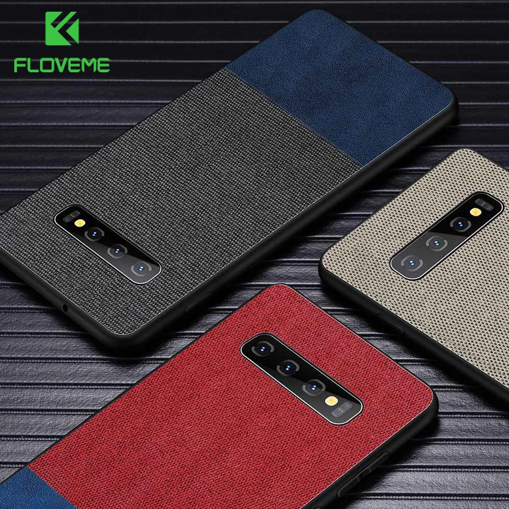 

FLOVEME Phone Case For Samsung Galaxy S8 S9 S10 Plus Cloth Leather Cover For Samsung Note 9 8 Galaxy S10e S7 Edge Case Coque
