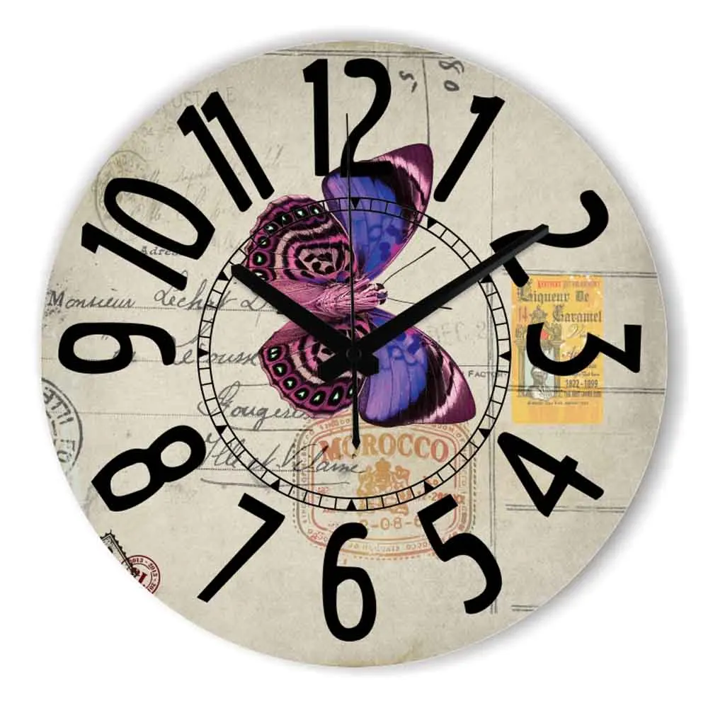 compare prices on butterfly large wall clock- online shopping/buy