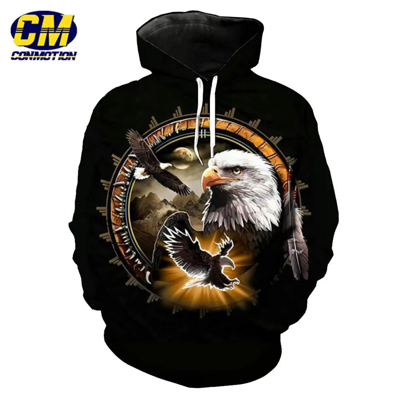 Dropshipping Men Hip hop Fashion Pullover American Flag