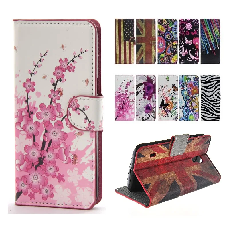 

Pattern fresh PU Leather Flip case for Sony Xperia M Dual C1905 Case phone cases Fashion Cover For Sony C1905 Cases With Card