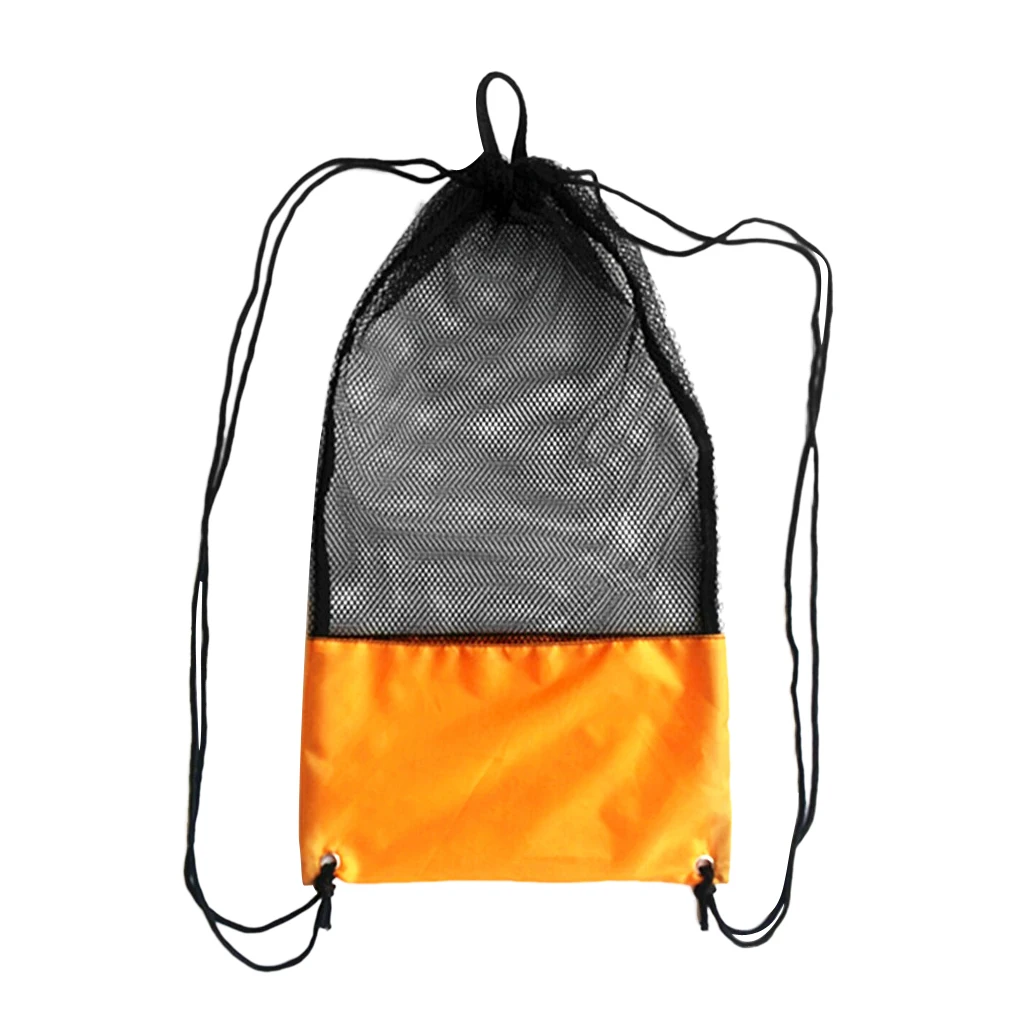 Adjustable 20KG Mesh Drawstring Bag for Snorkeling Scuba Diving Fins Goggles Mask Swimming Swim Dive Water Sports Accessories
